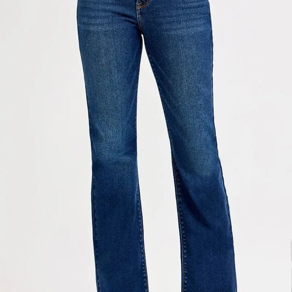 RISEN Full SIze Tummy Control Mid Rise Flare Jeans‎ Plus SIze - Picture 1 of 7